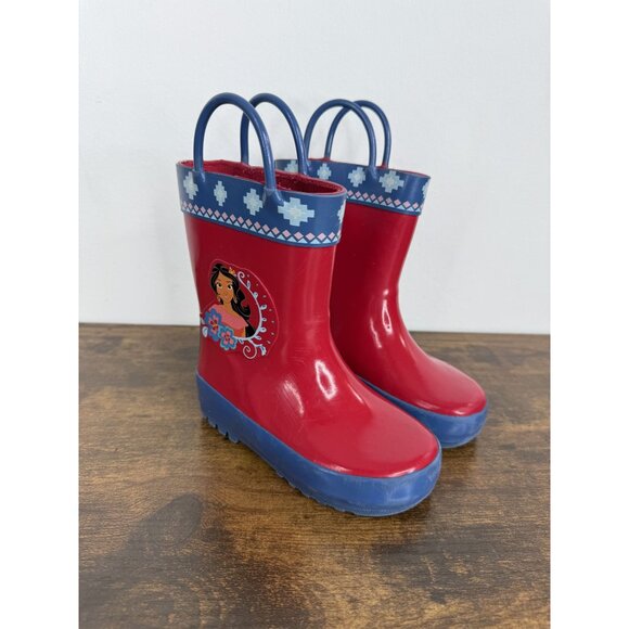 Disney Elena of Avalor Kids Rain Boots - Size 8 - Picture 1 of 7